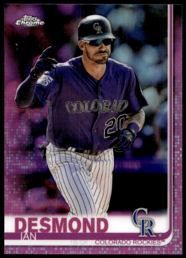 2019 Topps Chrome Ian Desmond Pink Refractor #113 (Front)