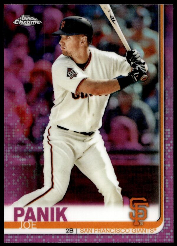 2019 Topps Chrome Joe Panik Pink Refractor #14 (Front)