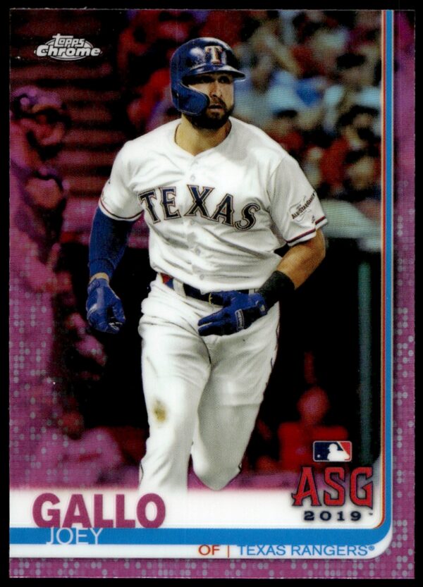 2019 Topps Chrome Joey Gallo Pink Refractor #95 (Front)