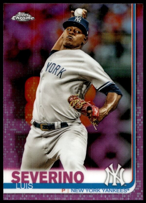 2019 Topps Chrome Luis Severino Pink Refractor #98 (Front)