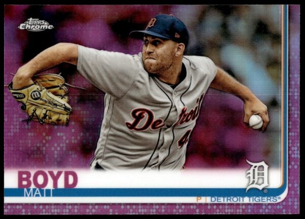 2019 Topps Chrome Matt Boyd Pink Refractor #83 (Front)