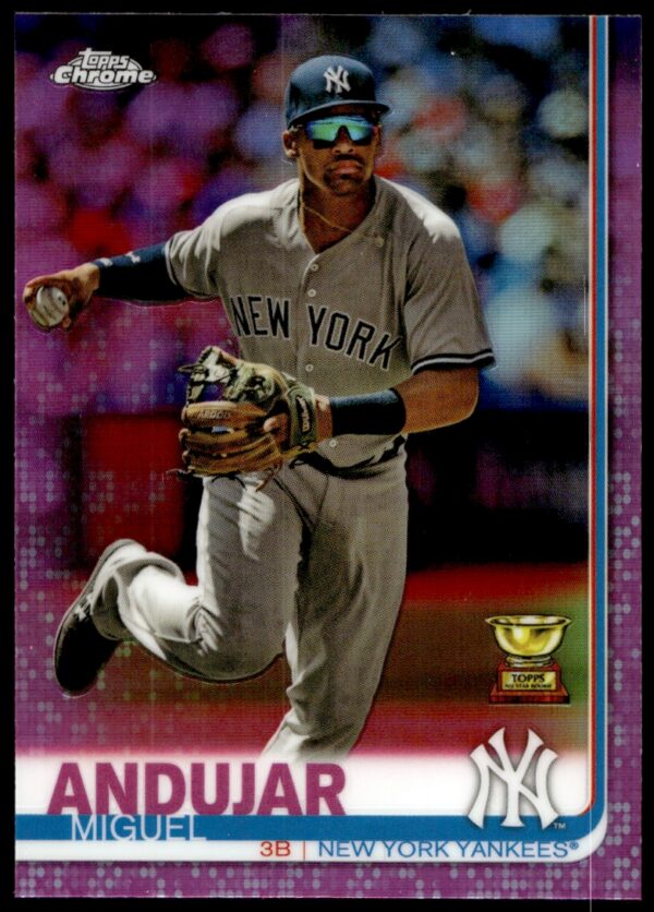 2019 Topps Chrome Miguel Andujar Pink Refractor #108 (Front)