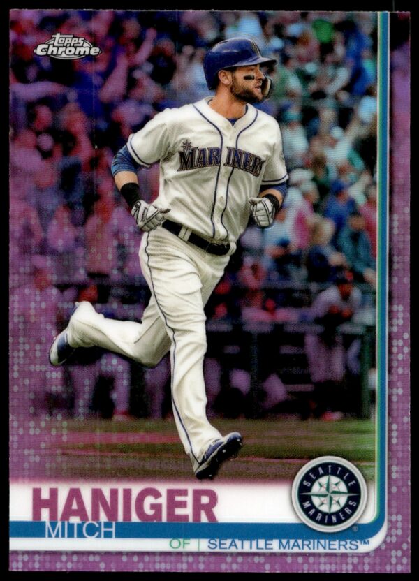 2019 Topps Chrome Mitch Haniger Pink Refractor #139 (Front)