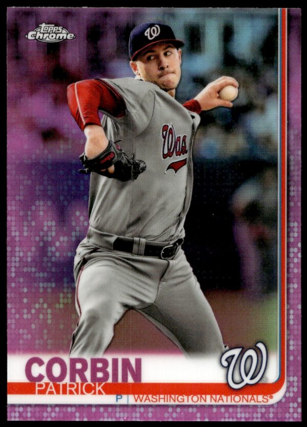 2019 Topps Chrome Patrick Corbin Pink Refractor #163 (Front)