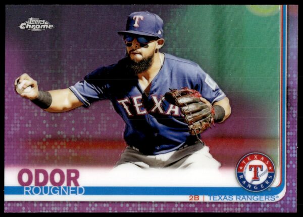 2019 Topps Chrome Rougned Odor Pink Refractor #191 (Front)