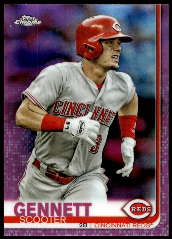 2019 Topps Chrome Scooter Gennett Pink Refractor #58 (Front)