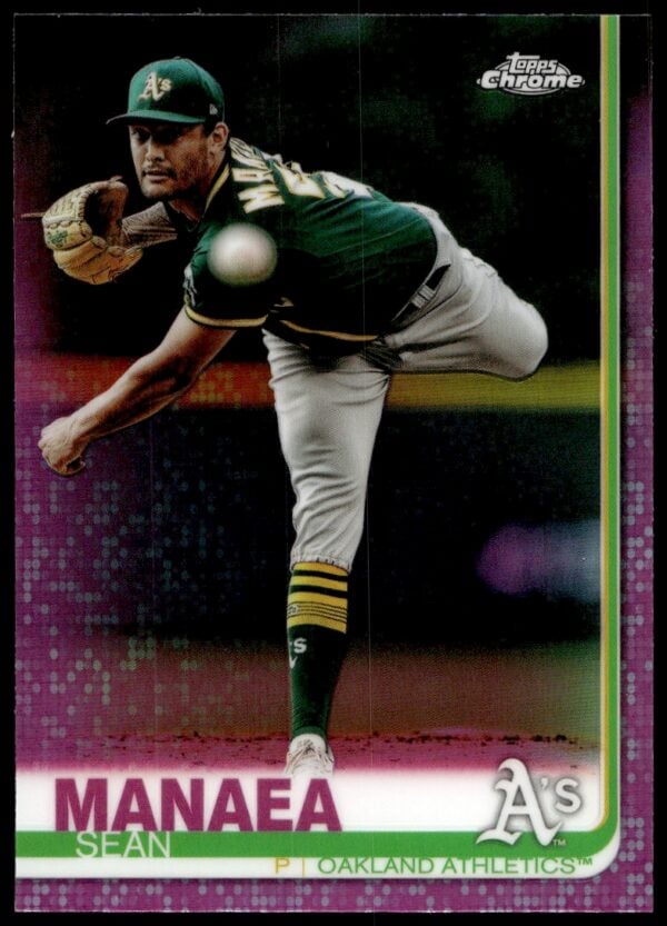 2019 Topps Chrome Sean Manaea Pink Refractor #170 (Front)