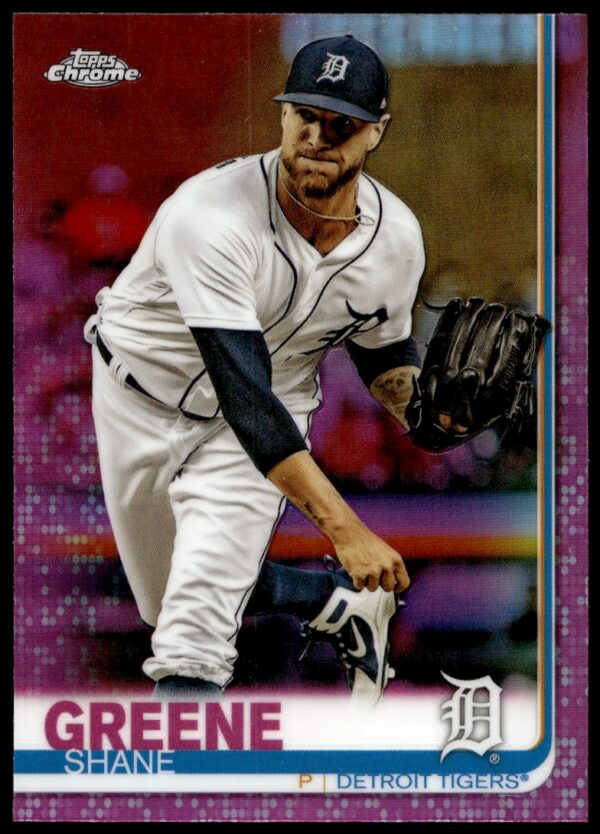 2019 Topps Chrome Shane Greene Pink Refractor #21 (Front)