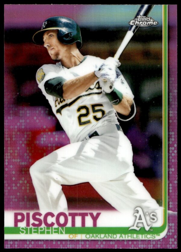 2019 Topps Chrome Stephen Piscotty Pink Refractor #167 (Front)