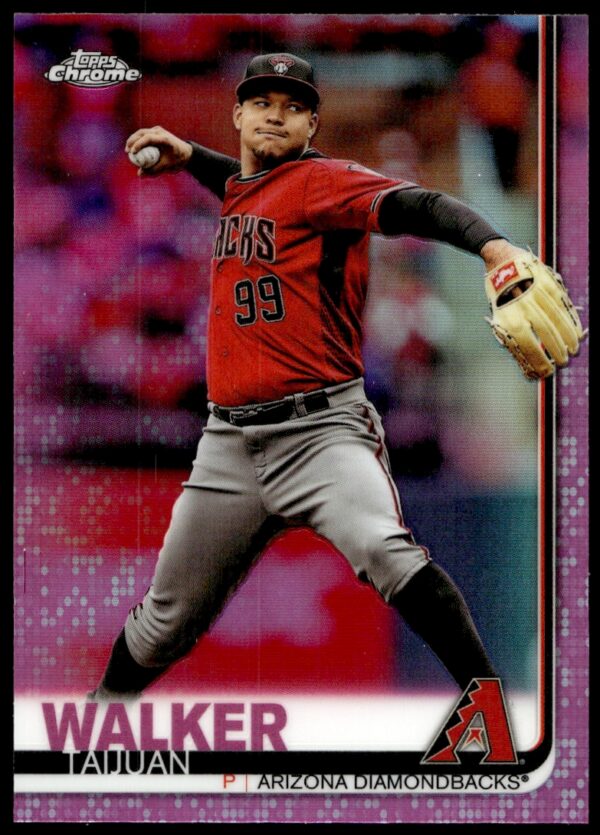 2019 Topps Chrome Taijuan Walker Pink Refractor #286 (Front)