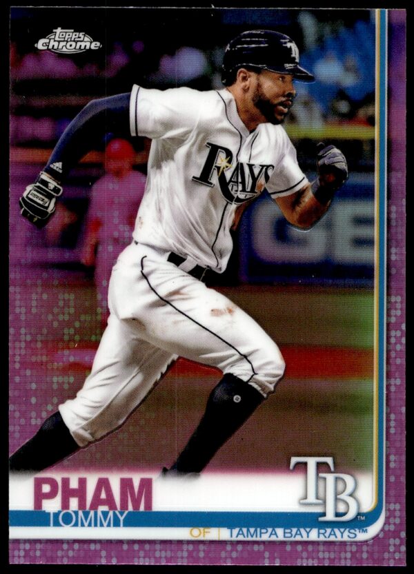 2019 Topps Chrome Tommy Pham Pink Refractor #45 (Front)