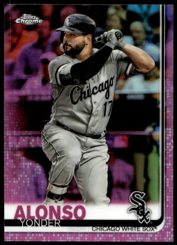 2019 Topps Chrome Yonder Alonso Pink Refractor #US6 (Front)