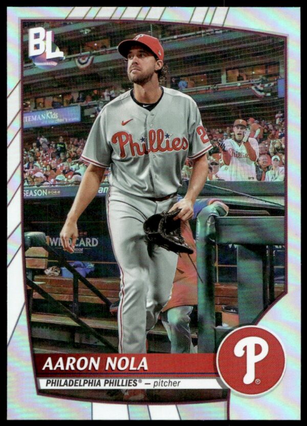 2023 Topps Big League Aaron Nola Rainbow Foil #244 (Front)