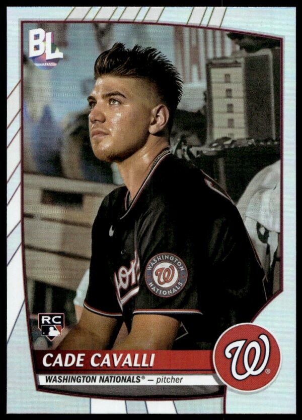 2023 Topps Big League Cade Cavalli Rainbow Foil #208 (Front)