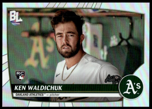 2023 Topps Big League Ken Waldichuk Rainbow Foil #214 (Front)