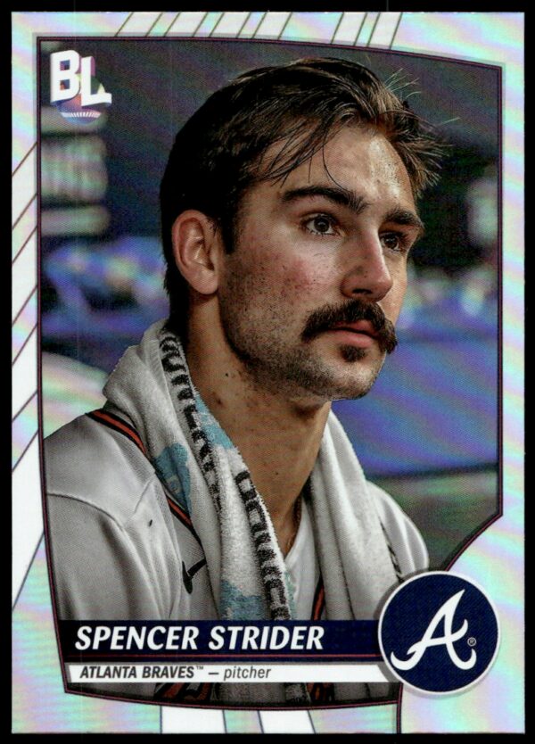 2023 Topps Big League Spencer Strider Rainbow Foil #227 (Front)