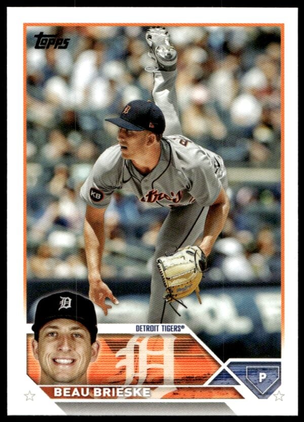 2023 Topps Series 1 Beau Brieske #184 (Front)