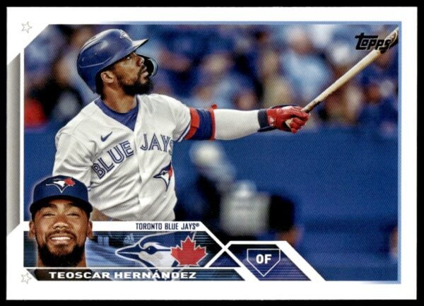 2023 Topps Series 1 Teoscar Hernandez #186 (Front)