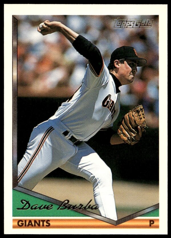 1994 Topps Gold Dave Burba #433 (Front)