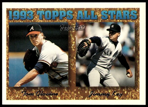 1994 Topps Gold Jimmy Key / Tom Glavine #393 (Front)