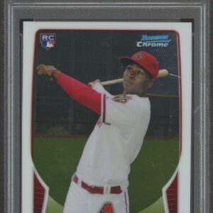 PSA 10 graded 2013 Bowman Chrome Didi Gregorius in action, baseball trading card.