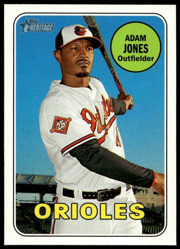 2018 Topps Heritage Adam Jones #37 (Front)