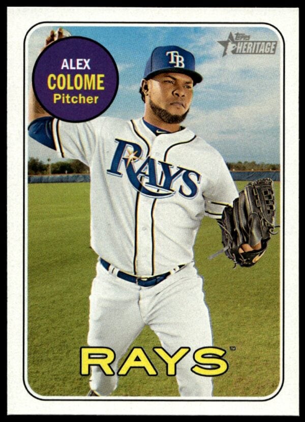 2018 Topps Heritage Alex Colome #338 (Front)