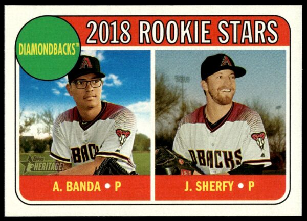 2018 Topps Heritage Anthony Banda / Jimmie Sherfy #79 (Front)