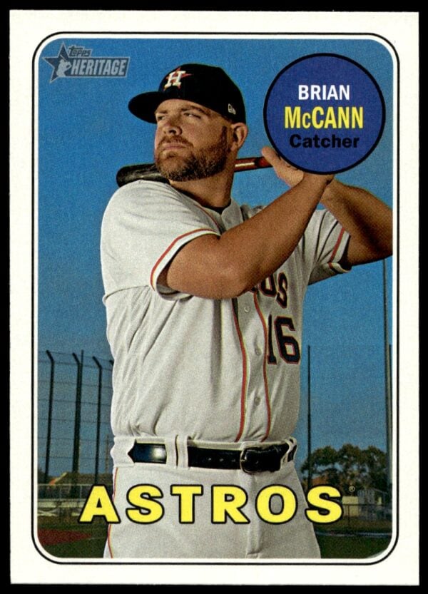 2018 Topps Heritage Brian McCann #77 (Front)