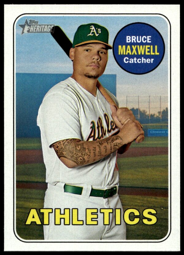 2018 Topps Heritage Bruce Maxwell #495 (Front)