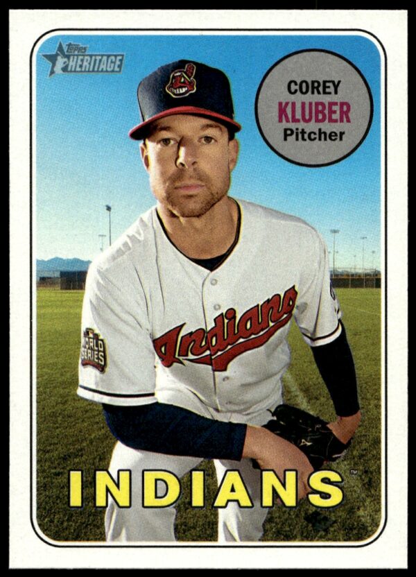 2018 Topps Heritage Corey Kluber #176 (Front)