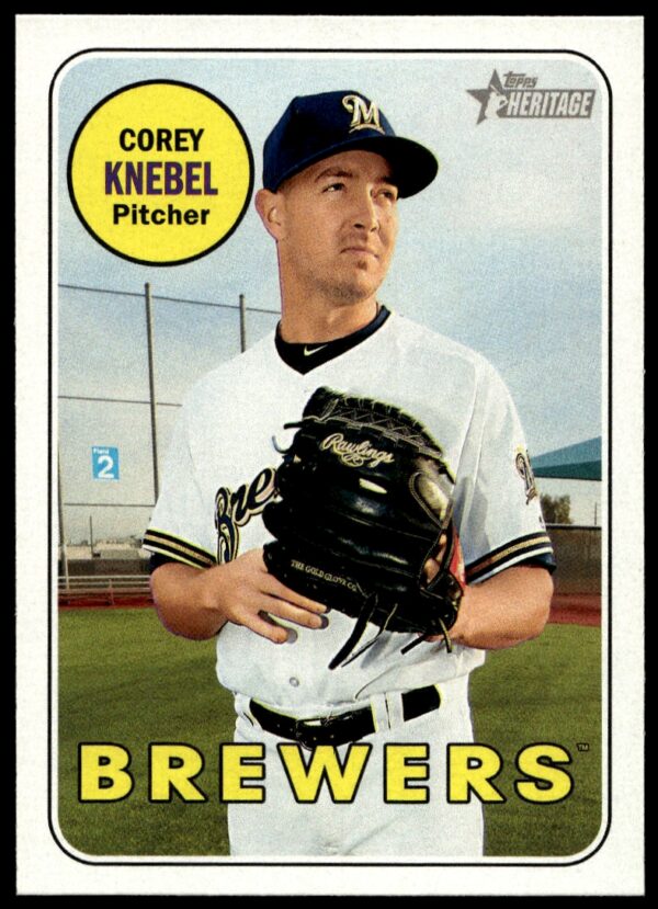 2018 Topps Heritage Corey Knebel #313 (Front)