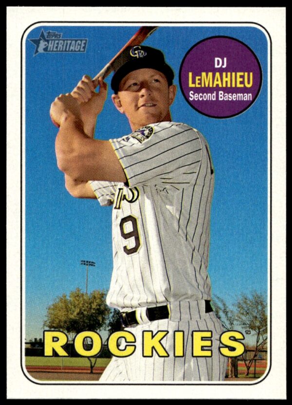 2018 Topps Heritage DJ LeMahieu #65 (Front)