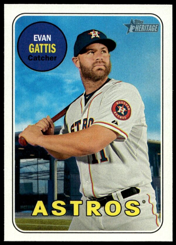 2018 Topps Heritage Evan Gattis #196 (Front)