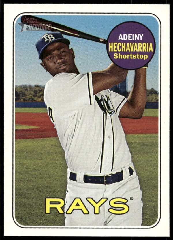 2018 Topps Heritage High Number Adeiny Hechavarria #552 (Front)