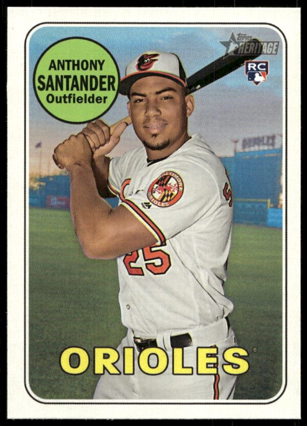 2018 Topps Heritage High Number Anthony Santander #640 (Front)