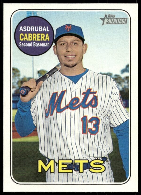 2018 Topps Heritage High Number Asdrubal Cabrera #536 (Front)