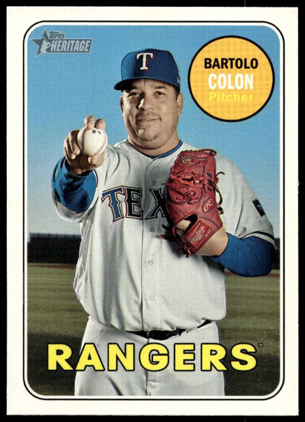 2018 Topps Heritage High Number Bartolo Colon #606 (Front)