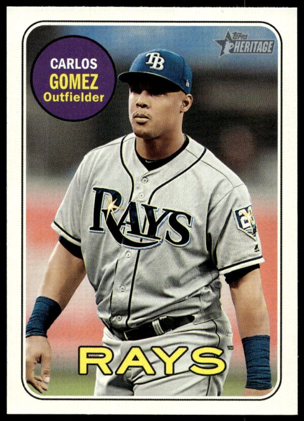 2018 Topps Heritage High Number Carlos Gomez #671 (Front)