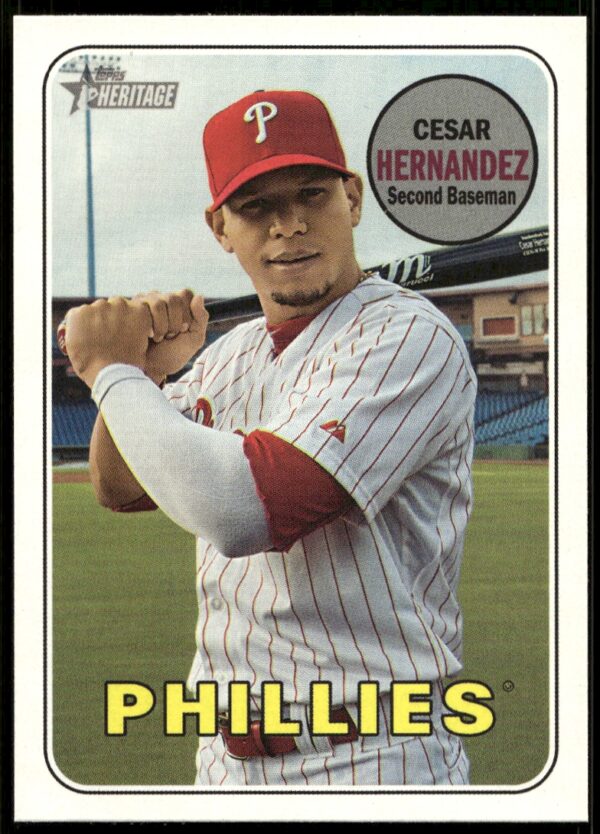 2018 Topps Heritage High Number Cesar Hernandez #602 (Front)