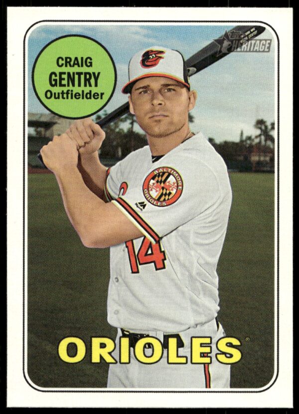 2018 Topps Heritage High Number Craig Gentry #567 (Front)