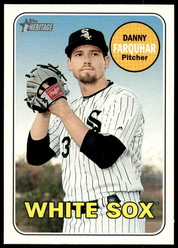 2018 Topps Heritage High Number Danny Farquhar #523 (Front)