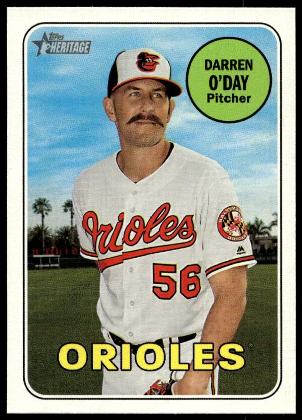 2018 Topps Heritage High Number Darren O'Day #661 (Front)