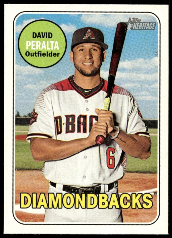 2018 Topps Heritage High Number David Peralta #695 (Front)