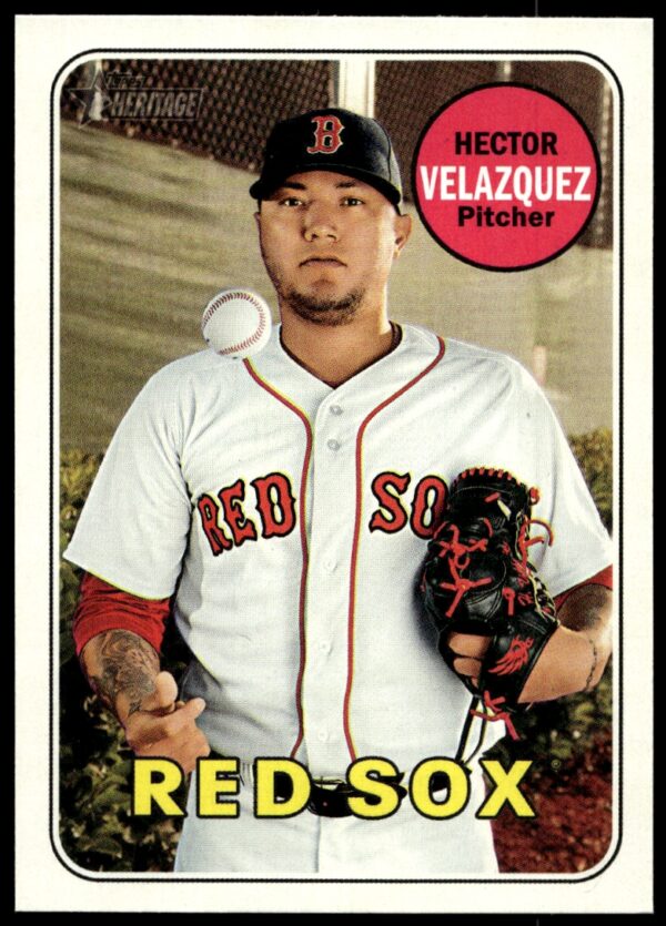 2018 Topps Heritage High Number Hector Velazquez #516 (Front)