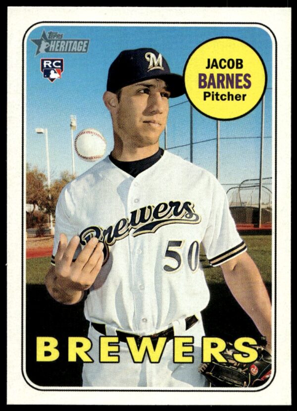 2018 Topps Heritage High Number Jacob Barnes #507 (Front)