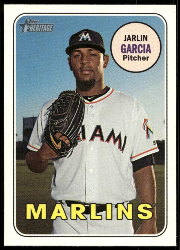 2018 Topps Heritage High Number Jarlin Garcia #608 (Front)