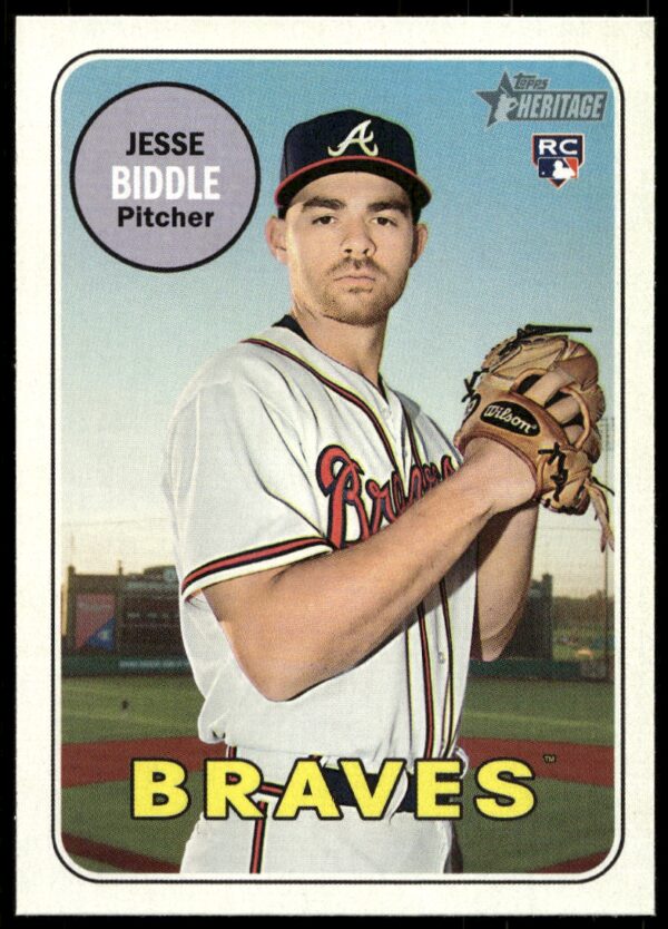2018 Topps Heritage High Number Jesse Biddle #577 (Front)