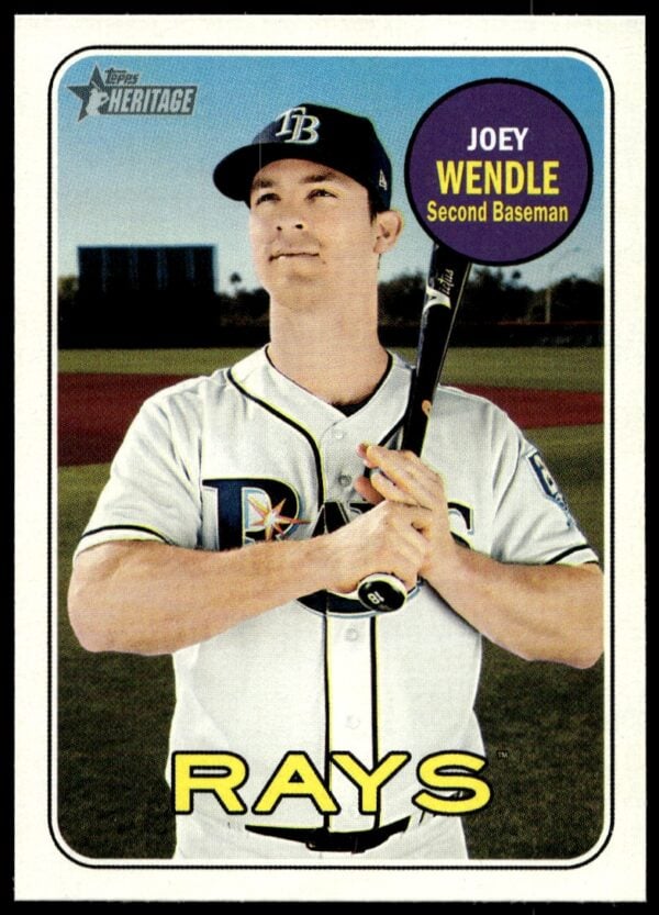 2018 Topps Heritage High Number Joey Wendle #644 (Front)