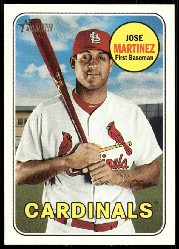 2018 Topps Heritage High Number Jose Martinez #549 (Front)